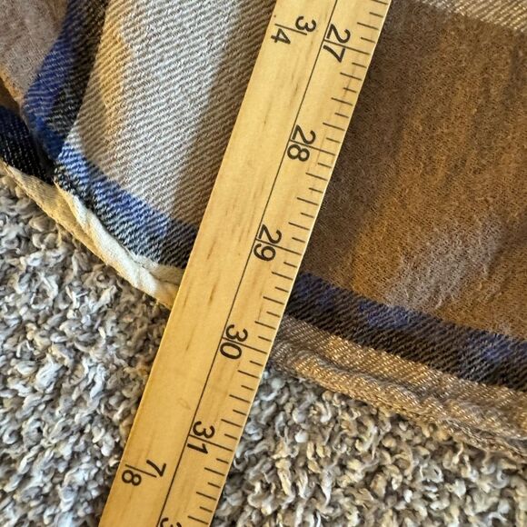 Modern Amusement shirt Womens Sz L Hoodie jacket flannel plaid button up Cotton - Picture 10 of 13